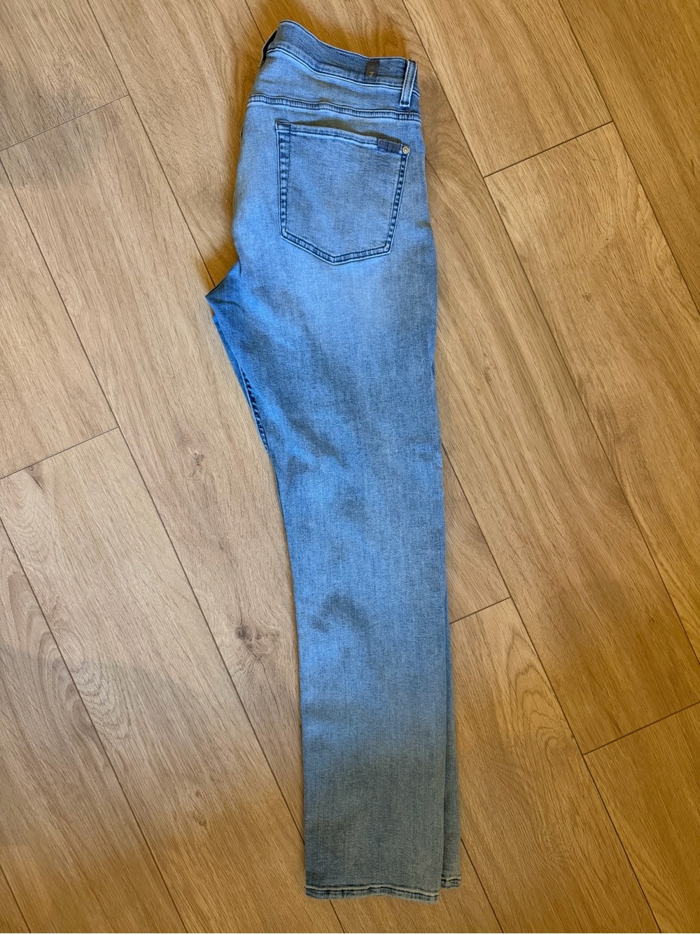 7 for all mankind Men's Light Blue Slim Jeans